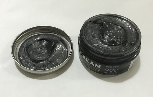 Metallic shoe polish leather - shoe,