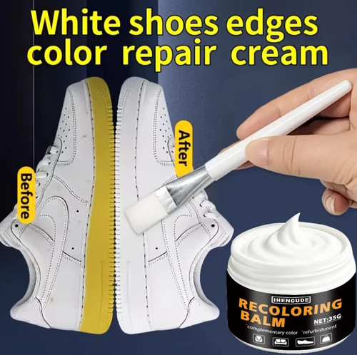 White shoe edge - white, restorer