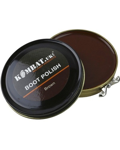 Shoe polish brown - tin, parade